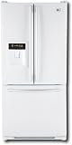 LG LFD22860SW French Door Refrigerator, Smooth White, 22.4 Cu.Ft. Total Capacity, Side by Side Fresh Food Section with Tilt-A-Drawer Bottom Freezer, 2 Slide-Out, 1 Folding, 1 Fixed Spill-Protector Tempered Glass Shelves