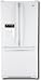 LG LFD22860SW French Door Refrigerator, Smooth White, 22.4 Cu.Ft. Total Capacity, Side by Side Fresh Food Section with Tilt-A-Drawer Bottom Freezer, 2 Slide-Out, 1 Folding, 1 Fixed Spill-Protector Tempered Glass Shelves