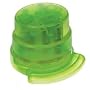Staple-free stapler, transparent green