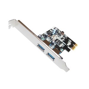 Sabrent PCIX-USB3 USB 3.0 2-Port Desktop PCI Express Card - Transfer rates up to 5Gbps -10x faster than USB 2.0!