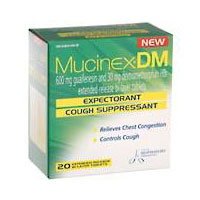 Mucinex DM Expectorant & Cough Suppressant: 20 Tablets