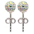 Clous d'oreilles Femme - 70 Cristaux Swarovski 6mm - Aurore-bor�ale