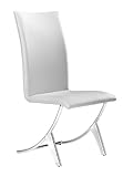 Zuo Modern Furniture Design Delfin Chair White (Set Of 2) Leatherette 10210 ....