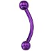 16 Gauge Purple Electro Titanium Eyebrow Ring