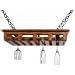Solid Wood Stemware Rack for 12 Plus Glasses (Natural) (3.5H x 22W x 14D)