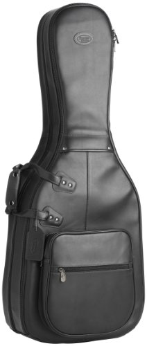 Reunion Blues Double Solid Body Electric Guitar Bag Black Leather