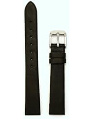 Ladies Classic Glove Leather Watchband Black 14mm Watch Band