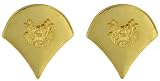 Polished Gold Special Forces Spec-4 Insignia Set