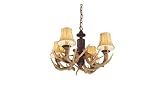 Review Monte Carlo MC116OC / Monte Carlo MC116OC 4-light Antler Light Kit, Old Chicago finish, Includes 3-Foot chain and Four 60-Watt Incandescent Candelabra Bulbs
