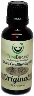PureBeard Conditioning Oil for Beard - The Original, 30ml/1 fl. oz with Kent 81T Beard Comb