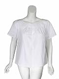 DEREK LAM Gathered SS Tunic Top in White