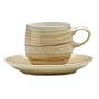 Denby Caramel Stripes Espresso/Coffee Cup