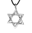 Stainless Steel Polished Pendant - Star of David