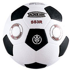 Tachikara SS3R traditional rubber soccer ball, size 3.