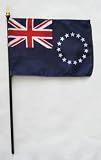 Cook Islands - 4 x 6 World Stick Flag