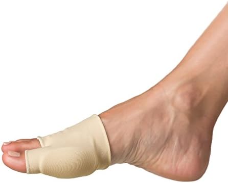 Lnhome Bunion Sleeve with Gel, Women's 7.5-9.5/men's 5.5-7.5 Color Beige Double Bunion Gel Sleeve 2 Pieces