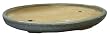 Shallow oval bonsai planter / pot - chinese ceramic, crackle finish