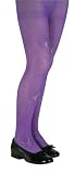 Girls Purple Glitter Spider Tights
