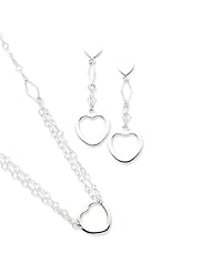 Genuine .925 Sterling Silver Necklace and Earring Set. 100% Satisfaction Guaranteed.