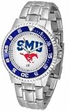 Southern Methodist (SMU) Mustangs Competitor Men's Watch with Steel Band