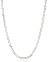 Sterling Silver Byzantine Chain Necklace, 18"
