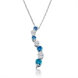 10K White Gold Blue and White Journey Diamond Pendant (SI2 I1 H/I) Reviews 318hazI6CeL. SL160 10K White Gold Blue and White Journey Diamond Pendant (SI2 I1 H/I) Reviews