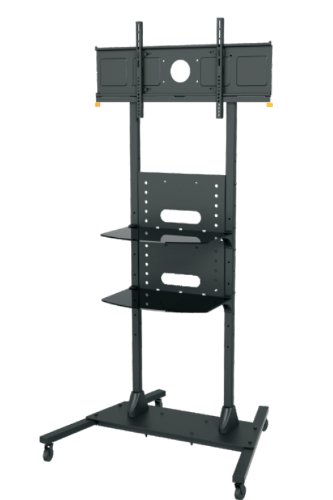WCI Quality Television Mount Stand Rolling Cart For Plasma, LCD, Flat Panel, LED TV's Screens And Monitors, 36