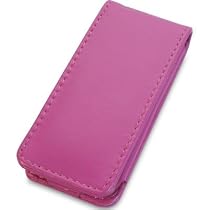 Online 4G NANO NEW 2008 APPLE IPOD NANO 4 CHROMATIC 8GB or 16GB LEATHER FLIP CASE PINK