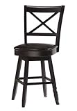24"H Swivel Counter Height Stool Espresso Finish