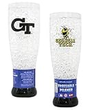 Georgia Tech Yellow Jackets Crystal Pilsner Glass