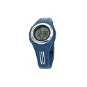 Adidas Kids - ADM4014 - Montre Junior - Quartz Digitale - Multifonctions - Bracelet Plastique Bleu Bandes Blanches