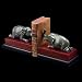 Bey-Berk Brass & Burlwood Elephant Bookends