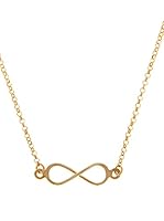 Silver One Gargantillas Infinito Oro