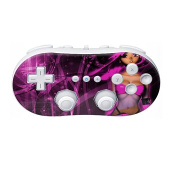 Nintendo Wii Controller Skin- Ghost In The Game (Pink)