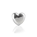 Bling Jewlery .925 Sterling Silver Heart Bead Compatible with Pandora Bead Charm