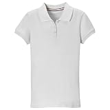 Girls' Cherokee Uniform Short-Sleeve Polo - White