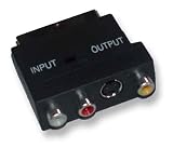 SWITCHABLE SCART VIDEO ADAPTER to 3 x PHONO or S-VIDEO SVHS