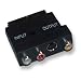 SWITCHABLE SCART VIDEO ADAPTER to 3 x PHONO or S-VIDEO SVHS