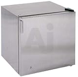Summit FFAR2LCSS7 1.8 cu. ft. All-Refrigerator with Door Storage, Adjustable Thermostat, and Front Lock: Stainless Steel - For Commercial Use