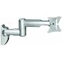 Goobay LCD-4 Universeller Wandhalter für LCD und Plasma TV, 25,4 cm - 76,2 cm (10 Zoll - 30 Zoll), neigbar,schwenkbar, silber