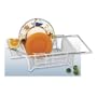 Adjustable Over Sink Dish Drainer (White) (5"H x 12"W x 17.5"D)