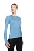 Icebreaker Women's Long Sleeve Bodyfit 260 Crewe Top (Icicle, X-Large)