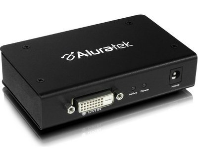 New ALURATEK 2 PORT DVI VIDEO SPLITTER 1900 X 1200 Identical DVI D Signal 2 Outputs No Driver Needed