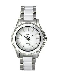 DKNY White Ceramic Stainless Steel Womens watch #NY8818