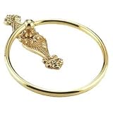 Gatco 2798 Antique Collection Towel Ring, Polished Brass