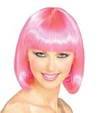 Hot Pink Super Model Wig Adult (One-Size)