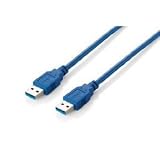 EQUIP USB 3.0 Kabel A->A 180cm S/S blau