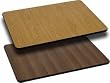 Flash Furniture XU-WNT-3060-GG 30 in. x 60 in. Rectangular Table Top with Natural or Walnut Reversible Laminate Top