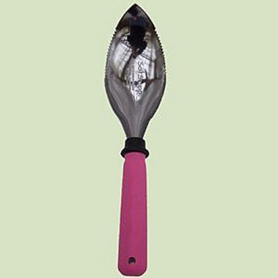 Garden Works Soil Scoop with Ergonomic Comfort Grip Pink