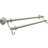 American Bath Factory F4-3040-OC Double Towel Bar with Robe Hooks, Old World Copper